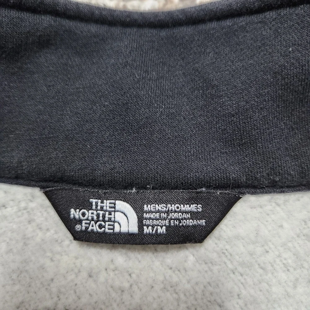 The North Face Men's Alphabet City Fleece Pullover M Charcoal Colorblock 3 Snaps